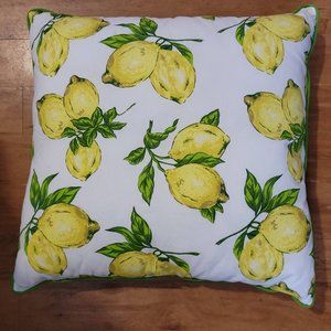 April Cornell Lemon Yellow Decorative Pillow with Zippers 20 x 20 (Quantity 1)